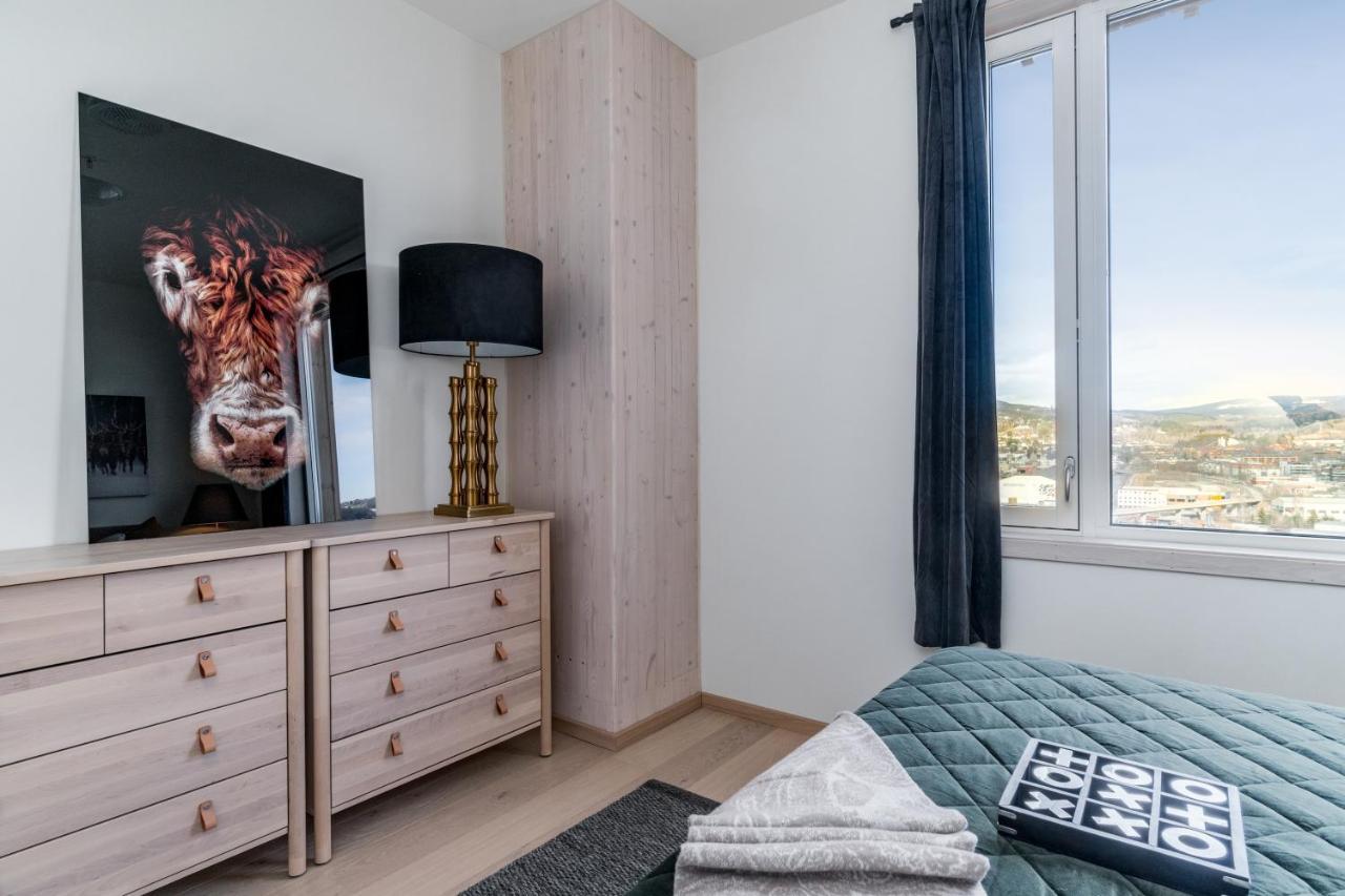 Sjusjøen Mjos Tower Apartment - Lovely City View מראה חיצוני תמונה